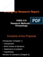 20&21 - Writing The Research Report