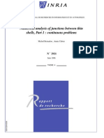 Numerical Analysis of Junctions Between Thin Shell2 PDF