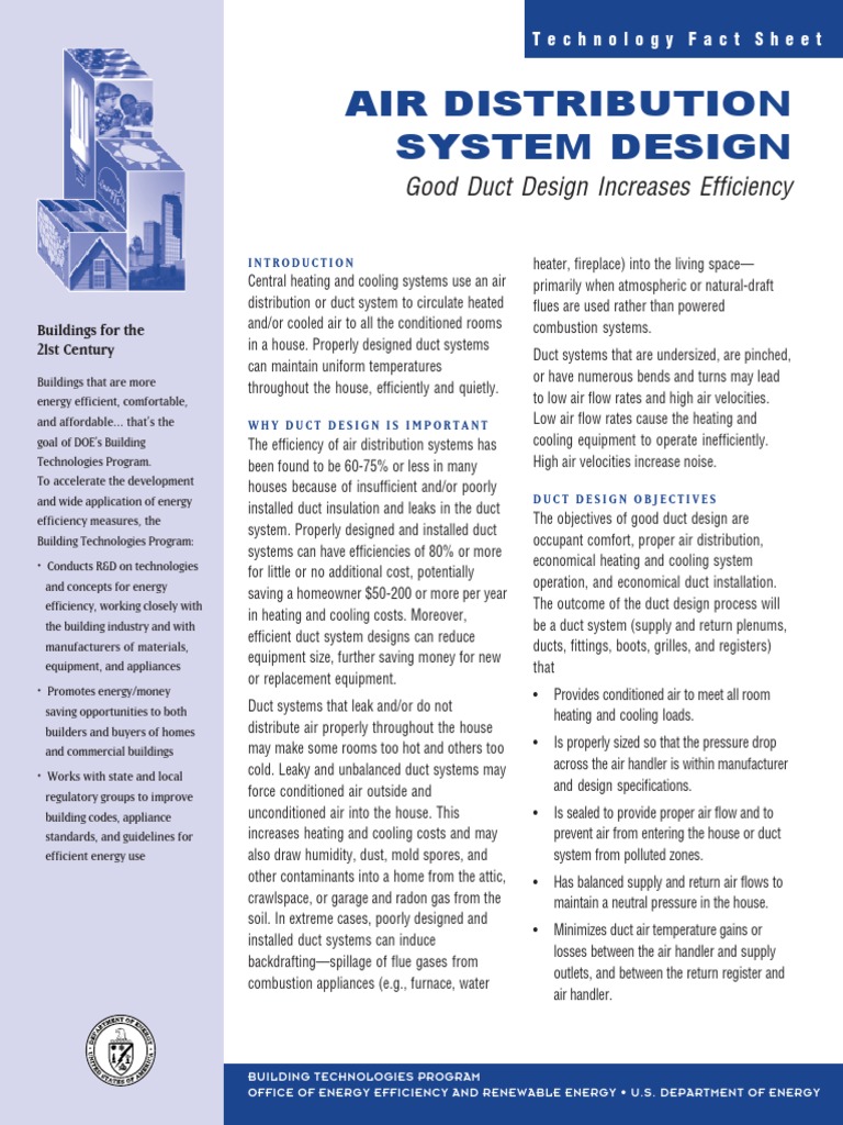 Efficient Air Duct Design Guide | PDF | Technology & Engineering