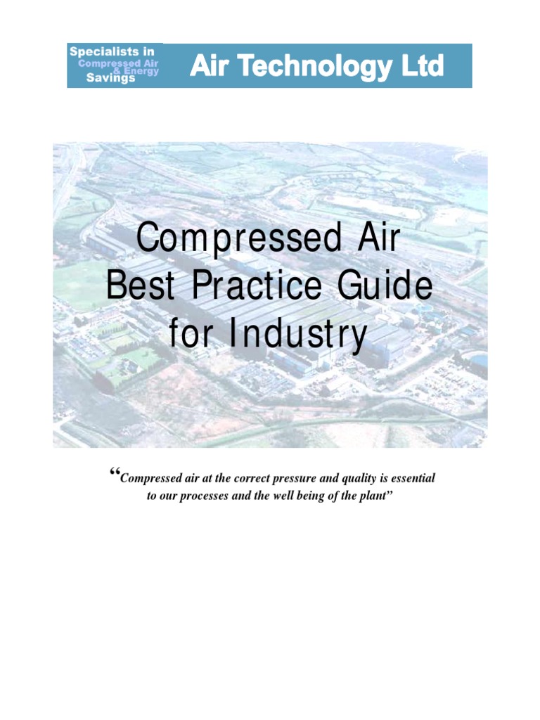 Compressed Air Best Practice Guide For Industry PDF Gas Compressor