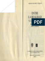 Adolfo Sanchez Vazquez - Entre La Realidad y La Utopia