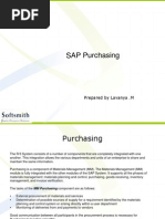 SAP Purchasing: Prepared by Lavanya .M