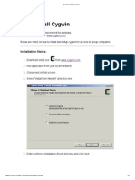 HOWTO Install Cygwin: Installation Notes