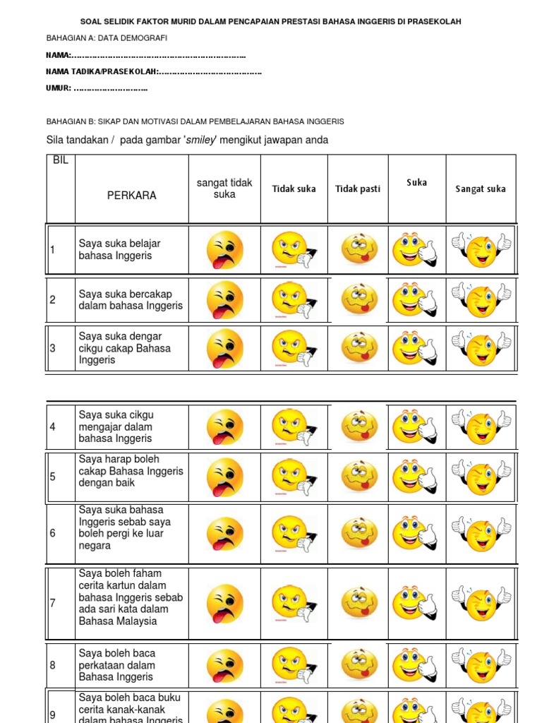 3 Soalselidik Kanak Kanak Pdf