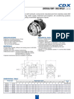 Centrifugal Pumps - Single Impeller: Specifications Technical Data