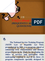 Faqs About NSTP