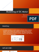 DC motor Modeling and Parameter identification