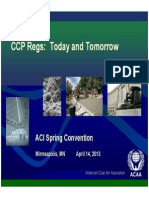 CCP Regs: Today and Tomorrow CCP Regs: Today and Tomorrow: ACI Spring Convention