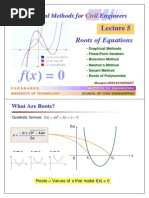 Roots of Equations: Numerical Methods For Civil Engineers