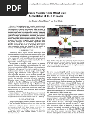 IROS 2012 Semantic Mapping