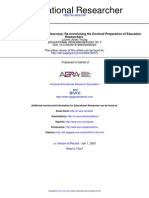 Border Crossings and Other Journeys - Re-Envisioning The Doctoral Preparation of Education Researchers