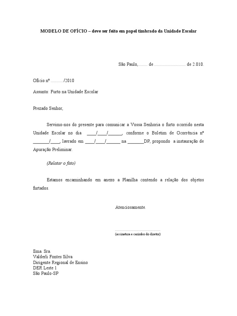 Modelo Oficio | PDF