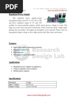 Regulated Power Supply