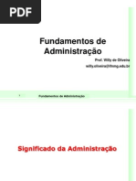 Aula Fundamentos de Administração