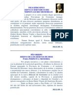 Bula de San Pío X creación Diócesis de CTES-03-02-1910