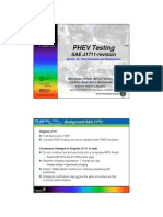 PHEV Testing Standards and Requirements