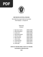 Download Heuristik Sintesa Proses - Kelompok 7 Fix by Dhuha Khairunnisa Salsabila SN188567911 doc pdf