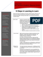 Steps in Learning To Learn