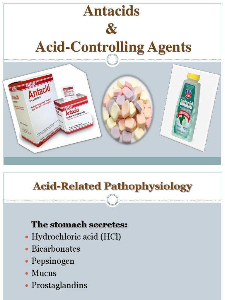 Antacids (2) Stomach Peptic Ulcer