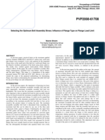 Selecting The Optimum Bolt Assembly Stress Influence of Flange Type On Flange Load Limit