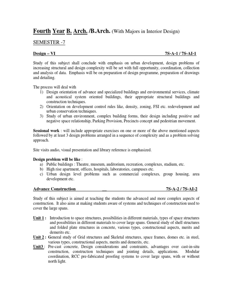 7 Sem Syllabus | PDF