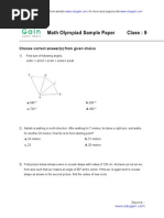 Download Class 7 Maths Olympiad Practice Problems - EduGain by EduGain SN188605931 doc pdf