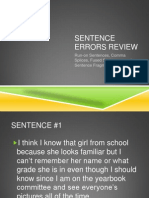 sentence errors review