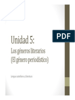 U5. Los géneros literarios (PERIODÍSTICO)