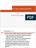 3high Level User Interface