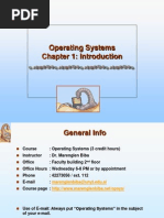 Operating Systems Chapter 1: Introduction