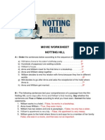 Movie Worksheet - Notting Hill (1)