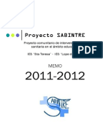 Memoria Sabintre 2011-2012