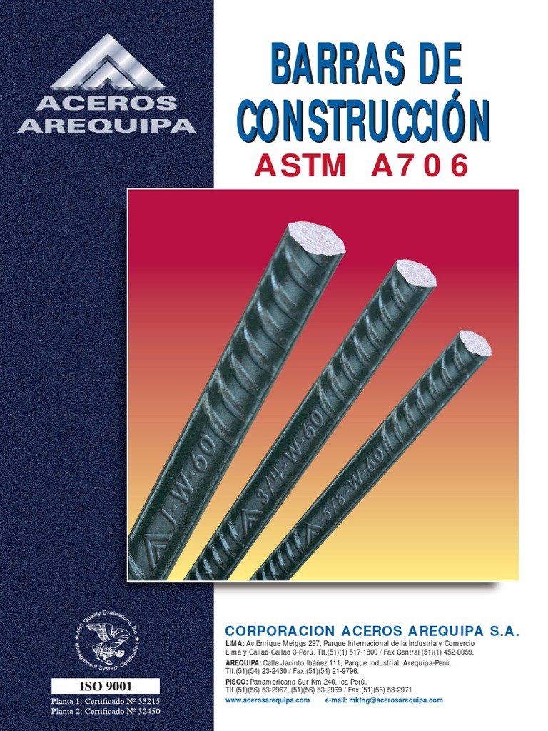 Acero A706 | PDF