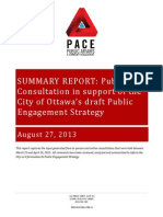 City of Ottawa public consultations report.
