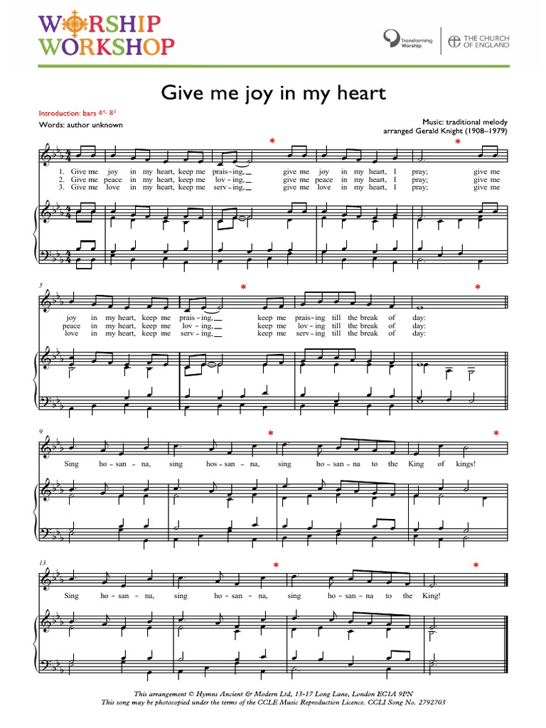 29 Give Me Joy in My Heart