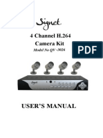 QV 3026 User Manual Signet 4chn Camera DVR