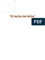 El Hecho Del Dicho - IIN