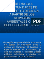 SUBTEMA 6.2.5. Oportunidades de Desarrollo Regional A Partir de Los Servicios Ambientales O Los Recursos Naturales