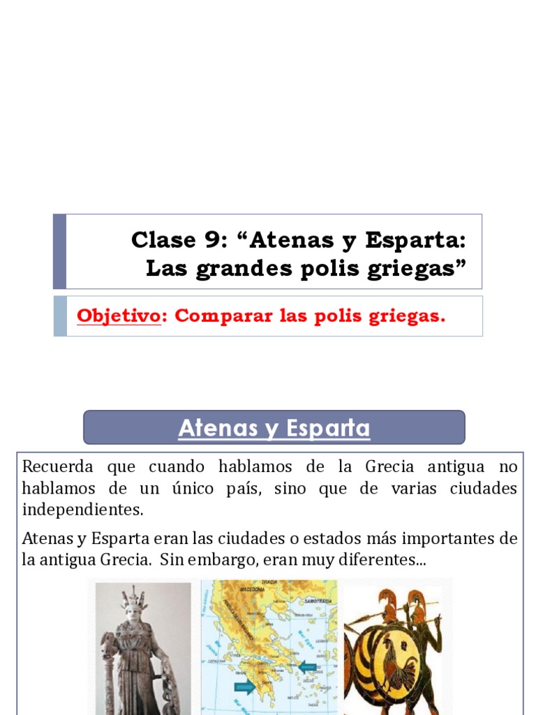 Comparativa entre Atenas y Esparta | PDF | Esparta | Antigua Grecia