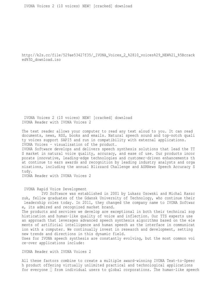 Ivona text to speech 1.6.63 with crack (all voices)
