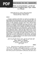 Download Effect of Salinity on Seed Germination  Growth and Organic Compounds of Mungbean Plant Vigna Radiata by hunarsandhu SN188766894 doc pdf