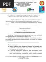 Instruções sobre campanha eleitoral para o cargo de RDR gestão 2015-2016.