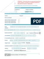 Formulario Candidatura