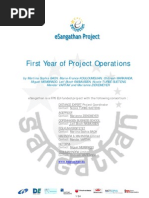 Download eSangathan-First Year of Project Operations by Distance Expert SN1887769 doc pdf