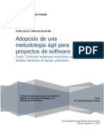 Adopción de Una Metodología Agil para Proyectos de Software