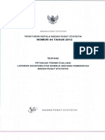 Perka No.44 Tahun 2012 Tentang Petunjuk Teknis Evaluasi Lakip Di Lingkungan Badan Pusat Statistik PDF