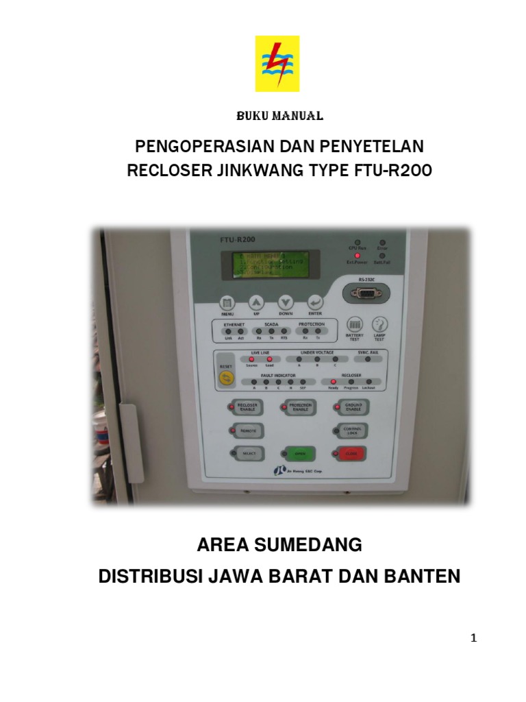 Manual Operasi Recloser Jinkwang FTU-R200 | PDF