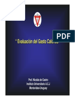 Evaluacion Del Gasto Calorico PARTE I