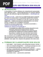 Artigo - Classificação geotécnica dos solos
