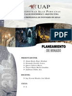 Planeamiento de Minado para una galería Final